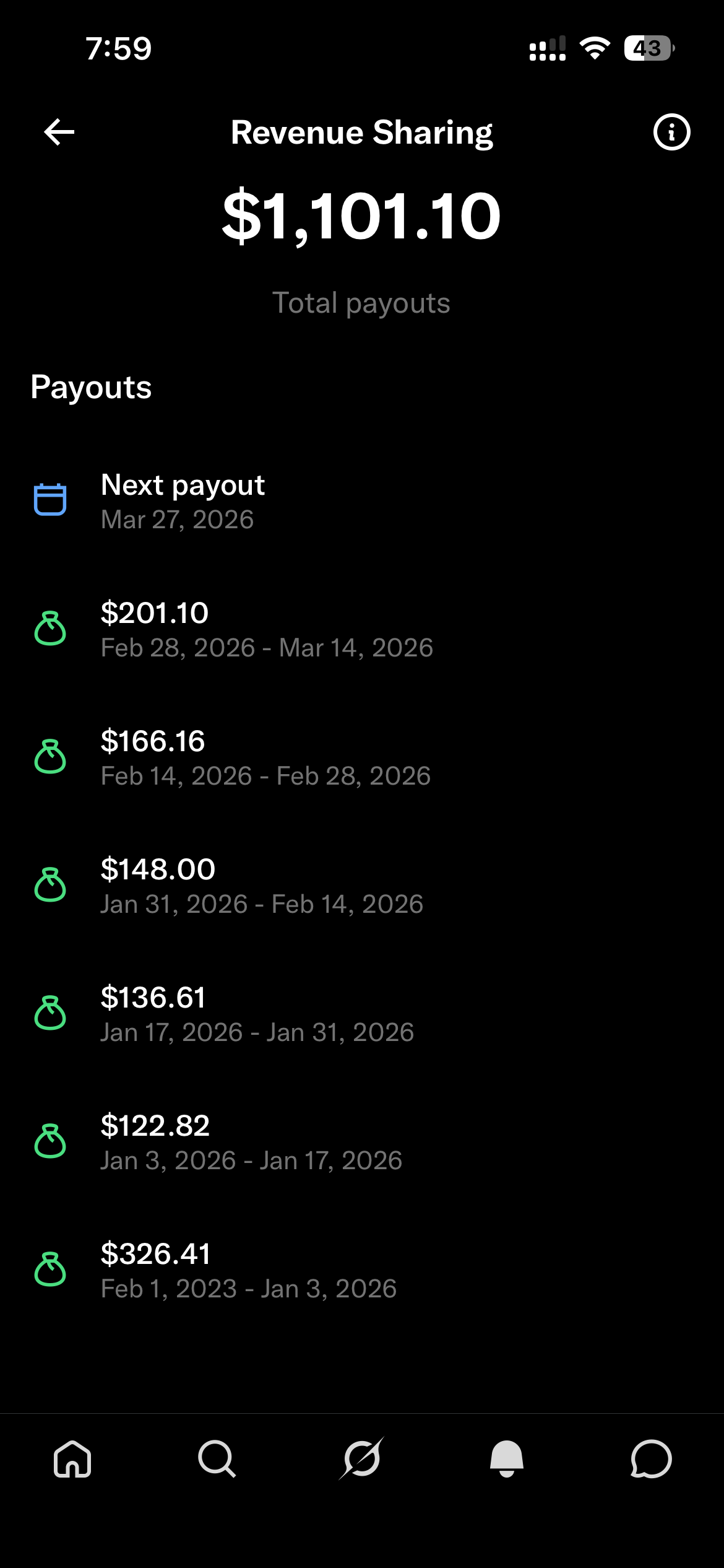 X earnings screenshot 4